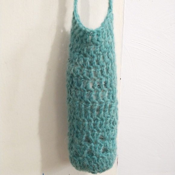 Handmade Turquoise Water Bottle Holder - Picture 4 of 4